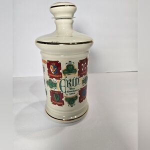 Old Fitzgerald Distillery 1973 Porcelain Decanter Erin the Emerald Isle Bourbon